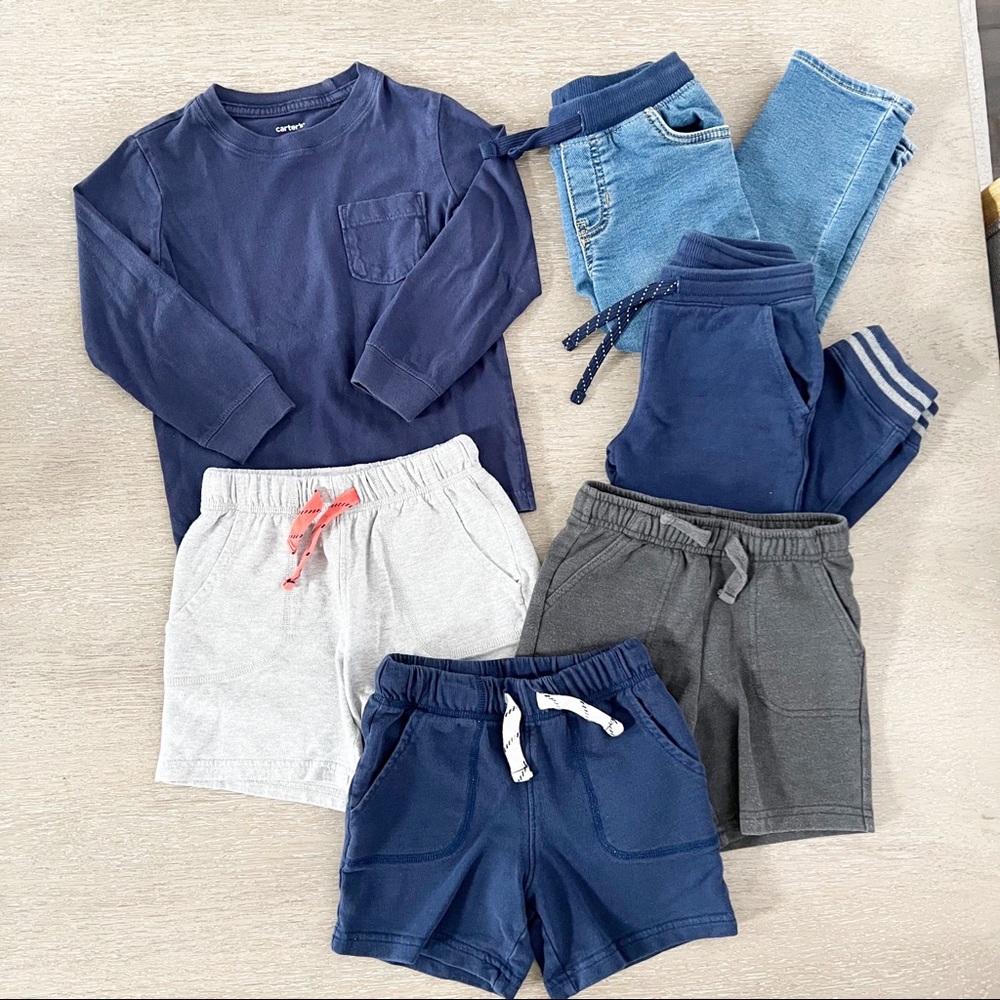 Lot of 6 pieces - 3T Toddler Boy - Bottoms - pants and shorts - EUC